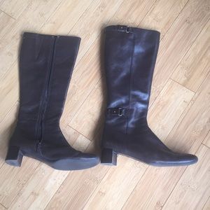 Knee-high brown boots